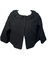 Robert Rodriguez Women’s Size 6 Black textured Wool Coat - £44.31 GBP