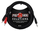 Pig Hog PB-S3R03 3.5 mm to Dual RCA (Male) Stereo Breakout Cable, 3 Feet - $11.78