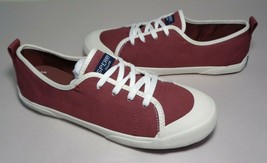 Sperry Size 7.5 M BREEZE Oxblood Canvas Lace Up Sneakers New Women&#39;s Shoes - £69.62 GBP