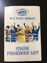 AITS Cruise Passenger List Prins Hamlet South American Carnival 1968 Day... - $16.09