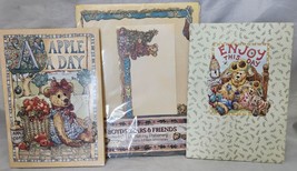 3 pkg Boyds Bears Vintage Stationery Christmas, Sunflower and Apple Writ... - $19.75