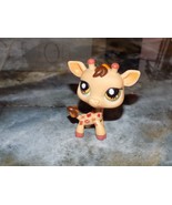 LITTLEST PET SHOP 2007 TAN GIRAFFE POSTCARD GREEN YELLOW SUNBURST EYES #902 - $22.50