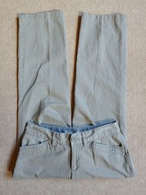 Eddie Bauer Curvy Fit Straight Leg Pants Womens Size 4 Petite Gray 100% Cotton - £17.07 GBP