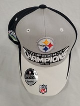 NWT 2008 Reebok Pittsburgh Steelers AFC Champions Adjustable Snapback Cap Hat - £23.48 GBP