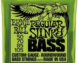 Bass Guitar Strings Made By Ernie Ball, 50-105 Gauge, Regular Slinky Nickel - £27.51 GBP