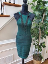 Guess Women&#39;s Green Rayon Halter Neck Sleeveless Knee Length Dress Size Medium - £29.98 GBP
