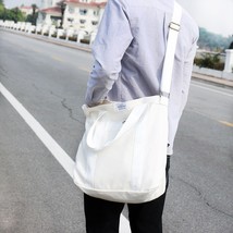 new arrive simple student canvas bag men Korean style casual shoulder messenger  - £28.54 GBP