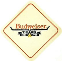 Budweiser Beer Coasters Bud Light Texas 1836 to 1986 Set Of 20 Vintage New - £9.58 GBP