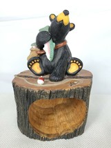 Bearfoots Big Sky Carvers Jeff Fleming &quot;Bounty Box&quot; Bear with Fish MISSING DOOR - £31.86 GBP