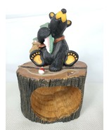 Bearfoots Big Sky Carvers Jeff Fleming &quot;Bounty Box&quot; Bear with Fish MISSI... - £31.44 GBP