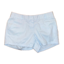 J. Crew Pale Blue Chino 100% Cotton Shorts Womens 4 Casual Summer - £9.48 GBP