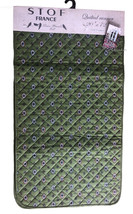 Stof France Table Runner Quilted Casa Primavera 20X72&quot; French Country Green - £55.52 GBP