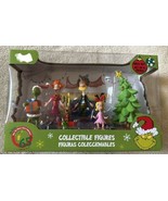 Dr Seuss How The Grinch Stole Christmas 6pc Collectible Figures Set 65 A... - £27.45 GBP