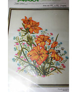 PARAGON 0213 Tiger Lilies Needlecraft Kit 18&quot; x 22&quot; Flowers Adele Veres - £37.50 GBP