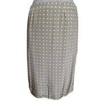Tan Polka Dot Pencil Skirt Size 8 - $24.75