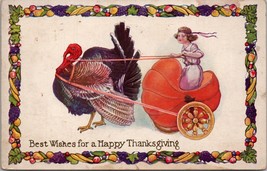 Best Wishes for a Happy Thanksgiving Postcard PC688 - £9.26 GBP