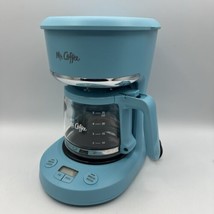 Mr Coffee 5 Cup Digital Display Programmable Mini Coffee Maker Artic Blue - £26.70 GBP