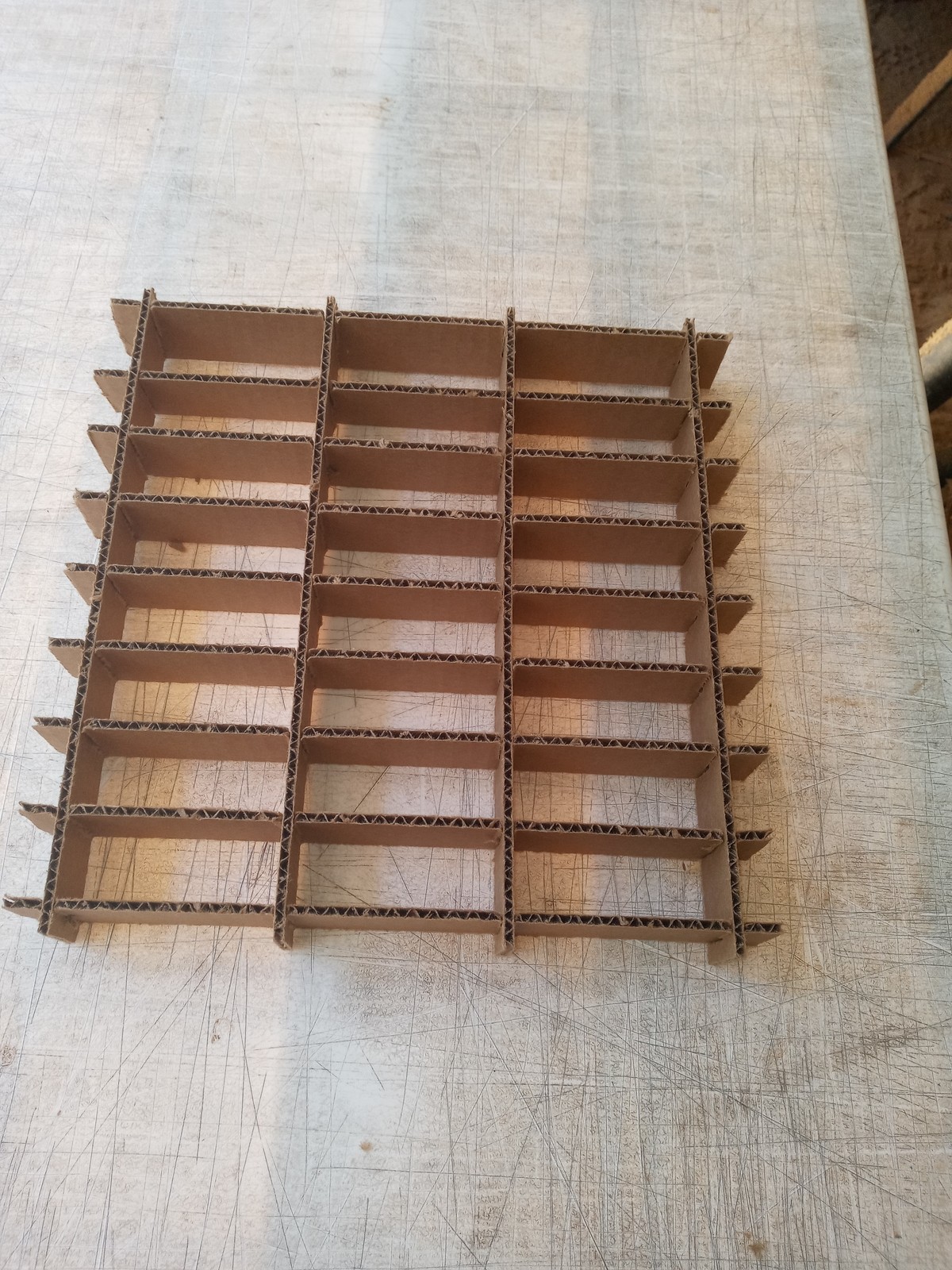 Cardboard Dividers 5 Sets 12&quot; X 12&quot; X 1 1/2&quot; High 24 cell A 12-1.5-09 &amp; ... - $4.25