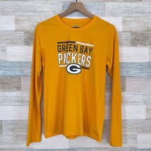 NFL Team Green Bay Packers Tech Tee Yellow Football Youth Boys Size XL 18 - £15.44 GBP