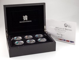 2012 Königliches Münzamt Feier Of Britain Sechs Münze Set Groß Britisch ... - £212.22 GBP