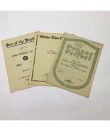 Set of 3 Music Sheets Out of the Depths Prayer Perfect Whither Thou Goest - $15.09 CAD