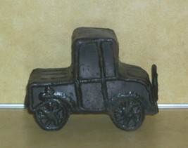 TIN LIZZY OLD JALOPY CAR HAND MADE FOLK ART CAST IRON WELDING WELDED DOO... - $43.21