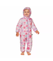 Spyder Infant Girls Size 18 Months Pink Plush Lining Snowsuit NWT - £14.15 GBP