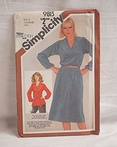 Simplicity 9813 Sewing Pattern Size R 14 ~ 18 Misses Pullover Dress or Top NOS - $6.92