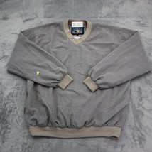Sun Mountain Sweatshirt Mens L Gray Beige Long Sleeve VNeck Pullover Act... - $25.72