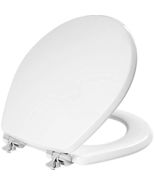 MAYFAIR 826CHSL 000 Benton Toilet Seat with Chrome Hinges will Slow Clos... - $799.96 MXN