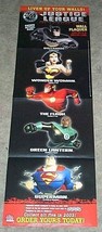 DC JLA wall plaque promo poster:Superman/Batman/Green Lantern/Wonder Woman/Flash - £31.29 GBP