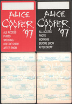Pair of Uncommon Alice Cooper OTTO cloth Backstage Passes from the 1997... - £7.61 GBP