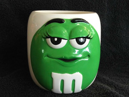 M Ms Green Ceramic Walmart Galerie Cannister Canister 6 Inches Tall 5 In... - $6.99