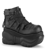 DEMONIA Men&#39;s 4&quot; Platform Ankle Boot w/ Hook N&#39; Loop Straps Shoes BOXER-13 - $2,240.86 MXN
