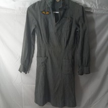 RARE Vintage 1940&#39;s -1950&#39;s Girl Scout Uniform Dress W/ Patches Wings DISTRESSED - £50.43 GBP