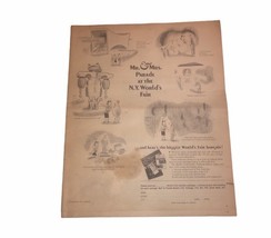Worlds Fair Mr. &amp; Mrs. Parade At The N. Y. World’s Fair  Vintage Paper 1964 - $11.57