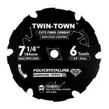 Pcdt71406 7-1/4 Inch 6 Tooth Polycrystalline Diamond Tipped (Pcd) Hardie... - $38.98