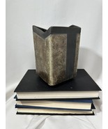 wendy mcallister raku Studio Pottery 1980 Signed Square Vase Mod - $747.56 MXN