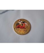 Sagittarius Zodiac Coin Gold Color - $541.12 MXN