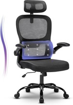 350 Pound Comfortable Black Office Chair With Tilt Lock, High Back Mesh ... - $103.97