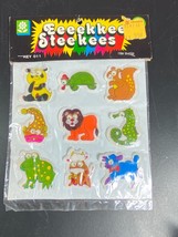 Googly Eyed Animal Stickers Panda Sea Horse + New in Package Puffy Vintage - $9.90