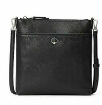 New Kate Spade Polly Small Swing Pack Shoulder bag Pebble Leather Black - $94.91