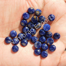 6x6 mm Round Natural Sodalite Cabochon Loose Gemstone Lot - £7.12 GBP+