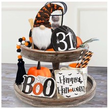 Halloween Decor - Halloween Decorations - Boo Happy Halloween Wooden Signs - Cut - £23.56 GBP