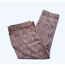 Worthington Women&#39;s Pants Lace Overlay Tan on Brown  Pattern Size 18 - 42&quot; x 28&quot; - £13.22 GBP