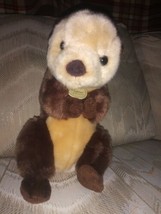 Miyoni By Aurora World Sea Otter Plush 12&quot; Brown Stuffed Animal 2018 Tha... - $16.82