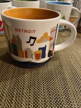 Starbucks Detroit 2013 You Are Here Collection 14 oz Coffee Mug  Rock An... - $14.85
