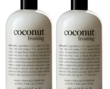 2 Pack Philosophy Coconut Frosting Shampoo, Shower Gel &amp; Bubble Bath 16 ... - £30.95 GBP