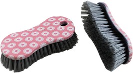 2 Pack Multi-Purpose Scrub Brush – Heavy Duty Pink Printed Cleaning Tool - $9.89