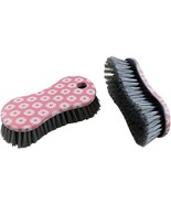 2 Pack Multi-Purpose Scrub Brush – Heavy Duty Pink Printed Cleaning Tool - $13.43 CAD